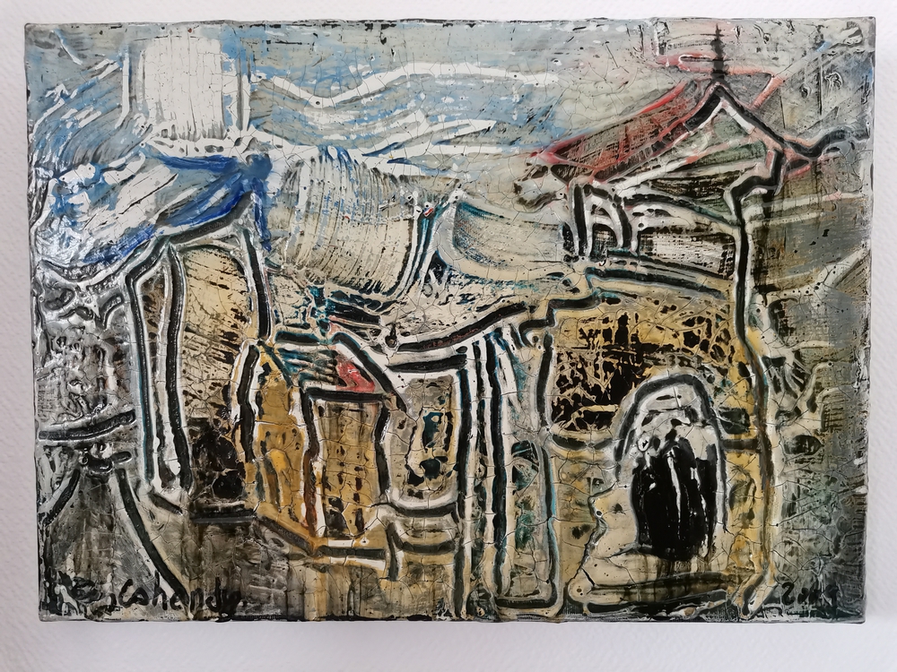 Le peintre Gilles Cohendy